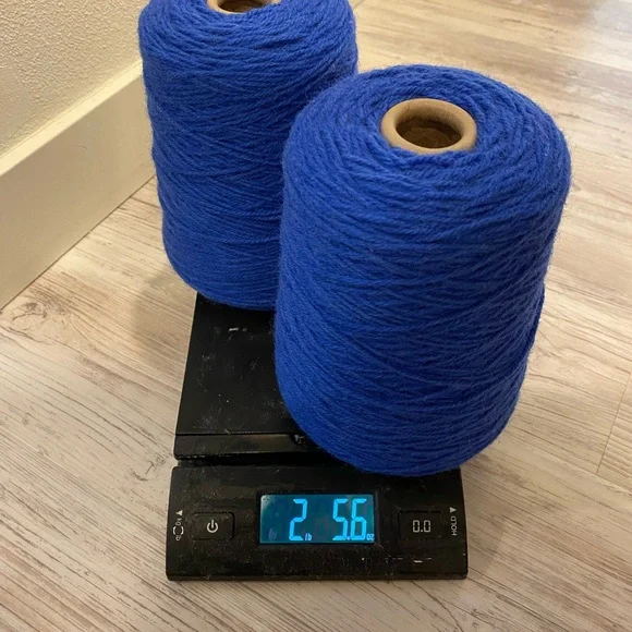 Blue Wool Yarn Cones - 100% New Zealand Wool - Tuft the World - Picture 4 of 4